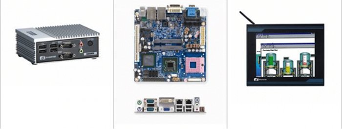 Informational corporate illustration: a header and multiple blocks with icons and short captions arranged in columns/cards on a dark background, designed to summarize technical specs or product/service benefits.