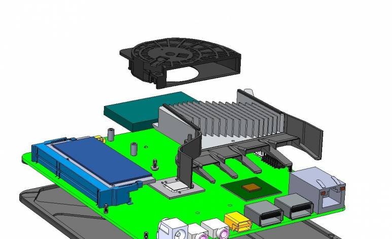 Enclosure design – Mechanical development - Enclosure design – Heat spreader with air guides - 2